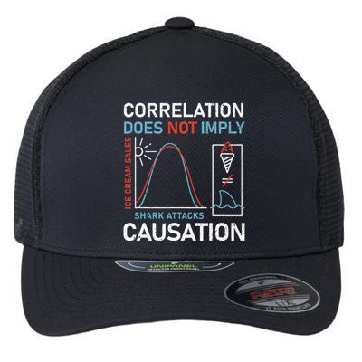 Correlation Does Not Imply Causation Flexfit Unipanel Trucker Cap