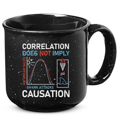 Correlation Does Not Imply Causation 15oz Campfire Ceramic Mug