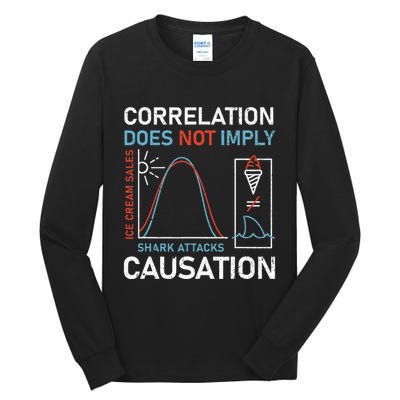 Correlation Does Not Imply Causation Tall Long Sleeve T-Shirt