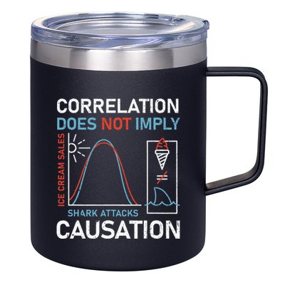 Correlation Does Not Imply Causation 12oz Stainless Steel Coffee Mug