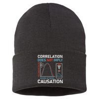 Correlation Does Not Imply Causation Sustainable Knit Beanie