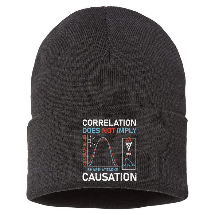 Correlation Does Not Imply Causation Sustainable Knit Beanie