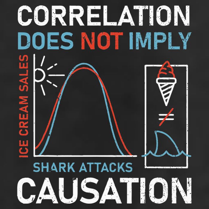 Correlation Does Not Imply Causation 25L Jumbo Tote