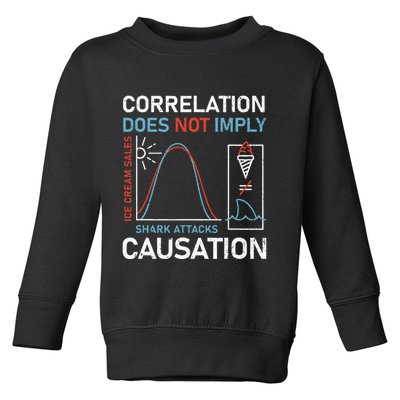 Correlation Does Not Imply Causation Toddler Sweatshirt