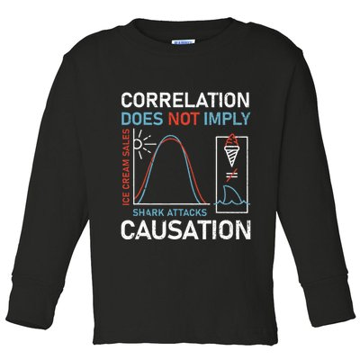Correlation Does Not Imply Causation Toddler Long Sleeve Shirt