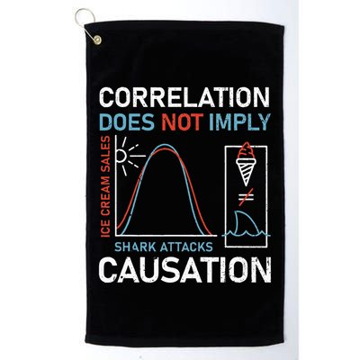 Correlation Does Not Imply Causation Golf Towel