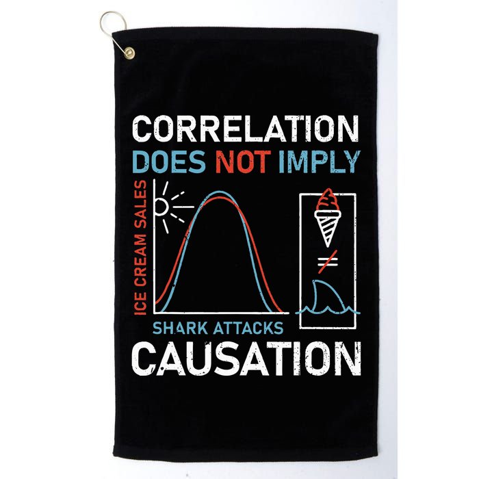 Correlation Does Not Imply Causation Golf Towel