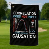 Correlation Does Not Imply Causation Golf Towel