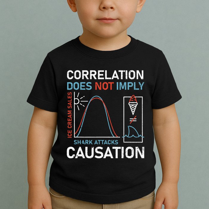 Correlation Does Not Imply Causation Toddler T-Shirt