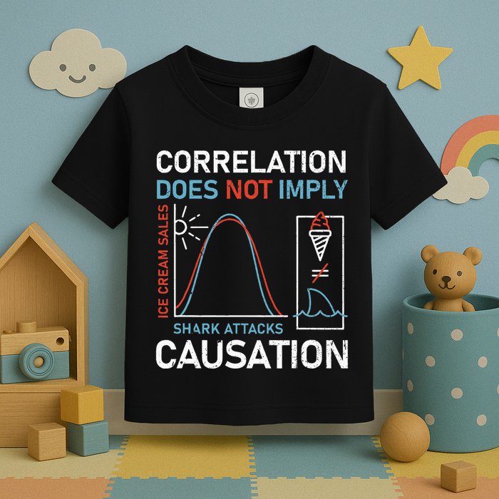Correlation Does Not Imply Causation Toddler T-Shirt