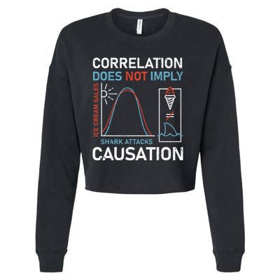 Correlation Does Not Imply Causation Cropped Pullover Crew