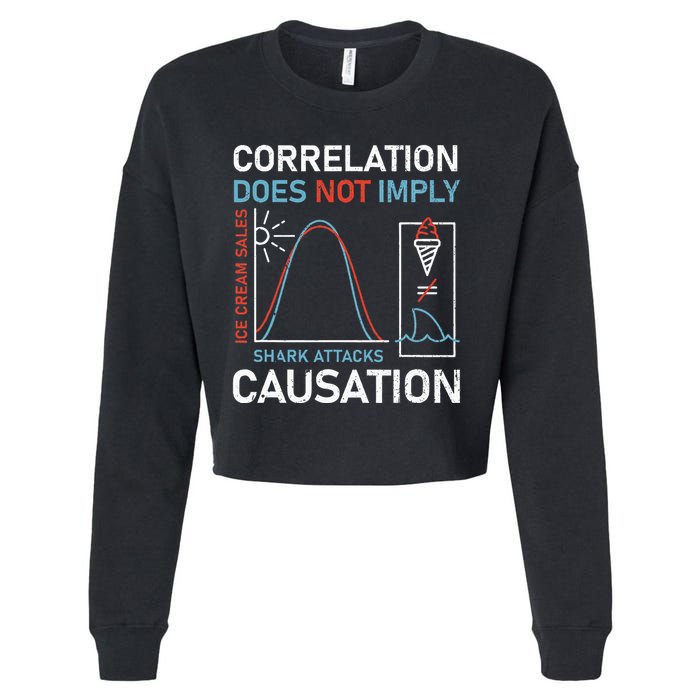 Correlation Does Not Imply Causation Cropped Pullover Crew