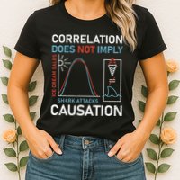 Correlation Does Not Imply Causation Womens T-Shirt
