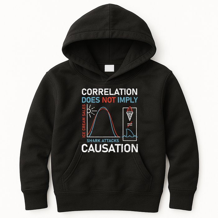 Correlation Does Not Imply Causation Kids Hoodie