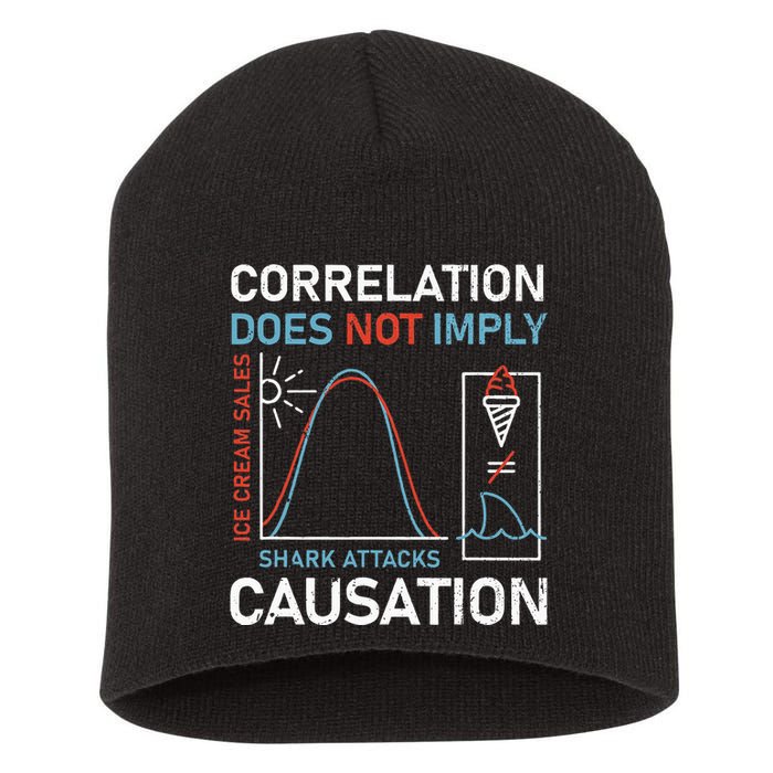 Correlation Does Not Imply Causation Short Acrylic Beanie