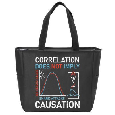 Correlation Does Not Imply Causation Zip Tote Bag