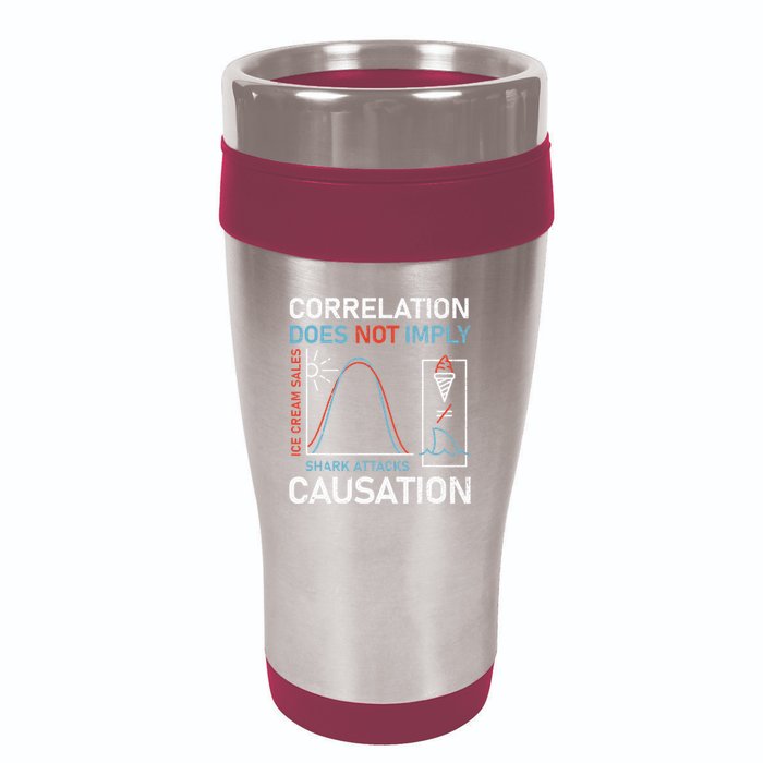 Correlation Does Not Imply Causation 16oz Travel Tumbler