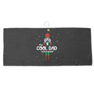 Cool Dad Nutcracker Family Matching Funny Pajama Large Microfiber Waffle Golf Towel