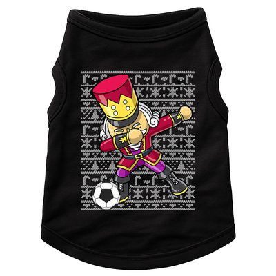 Christmas Dabbing Nutcracker Football Soccer For Boys Doggie Tank