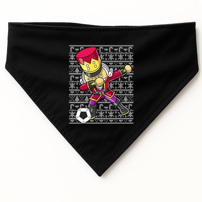 Christmas Dabbing Nutcracker Football Soccer For Boys USA-Made Doggie Bandana