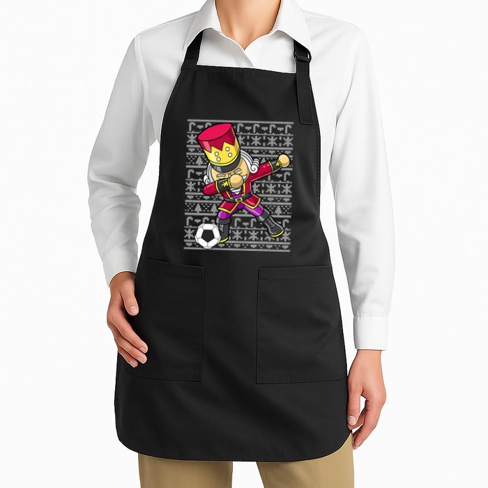 Christmas Dabbing Nutcracker Football Soccer For Boys Apron