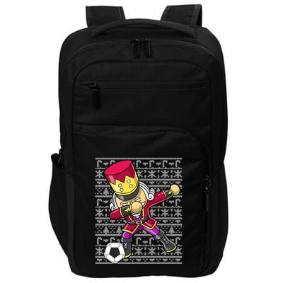 Christmas Dabbing Nutcracker Football Soccer For Boys Impact Tech Backpack