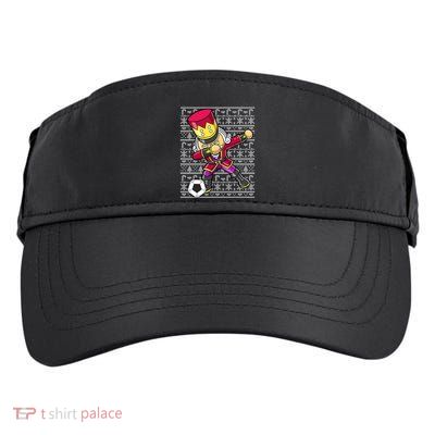 Christmas Dabbing Nutcracker Football Soccer For Boys Adult Drive Performance Visor