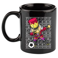 Christmas Dabbing Nutcracker Football Soccer For Boys 11oz C Handle Ceramic Mug