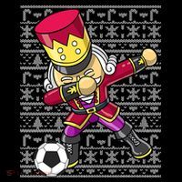 Christmas Dabbing Nutcracker Football Soccer For Boys Flatbill Hat