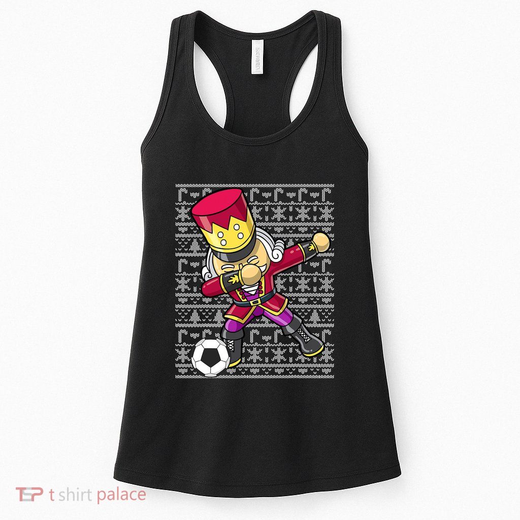 Christmas Dabbing Nutcracker Football Soccer For Boys Womens Tank Top