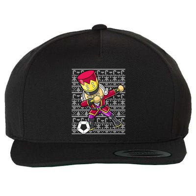 Christmas Dabbing Nutcracker Football Soccer For Boys Wool Snapback Cap