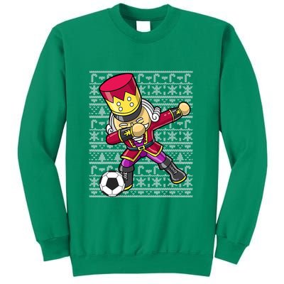 Christmas Dabbing Nutcracker Football Soccer For Boys Sweatshirt