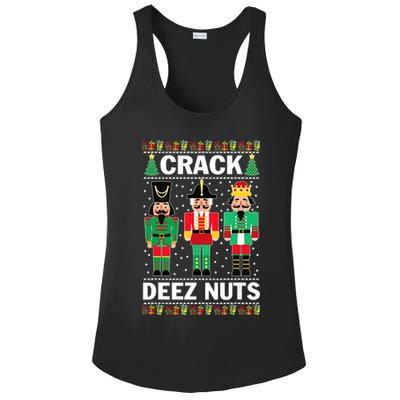 Crack Deez Nuts Christmas Ladies PosiCharge Competitor Racerback Tank
