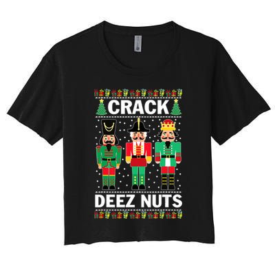 Crack Deez Nuts Christmas Crop Top