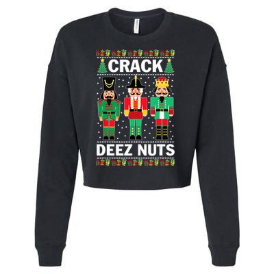 Crack Deez Nuts Christmas Cropped Pullover Crew