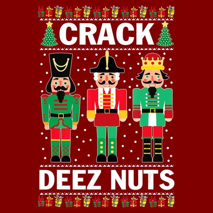 Crack Deez Nuts Christmas T-Shirt