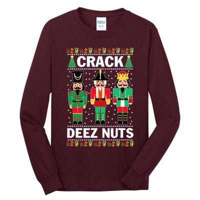 Crack Deez Nuts Christmas Tall Long Sleeve T-Shirt