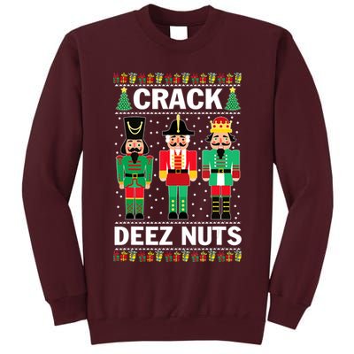 Crack Deez Nuts Christmas Tall Sweatshirt