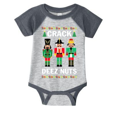 Crack Deez Nuts Christmas Infant Baby Jersey Bodysuit
