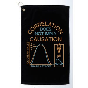 Correlation Does Not Imply Causation Platinum Collection Golf Towel