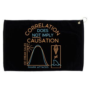 Correlation Does Not Imply Causation Grommeted Golf Towel