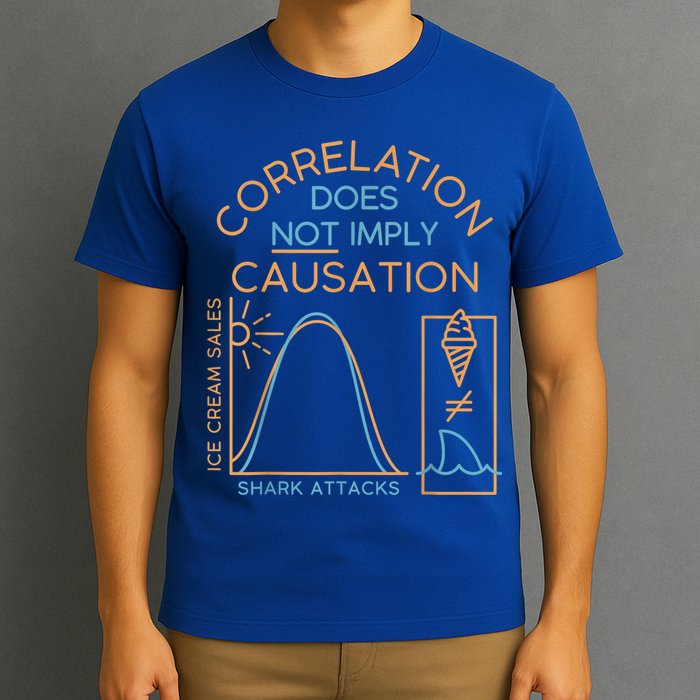 Correlation Does Not Imply Causation T-Shirt