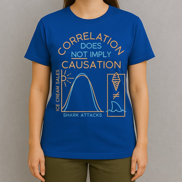 Correlation Does Not Imply Causation T-Shirt