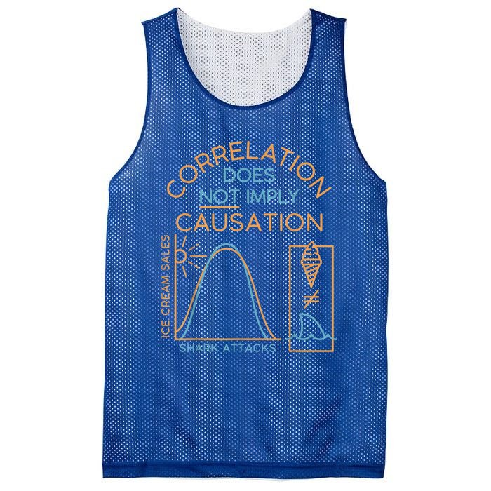 Correlation Does Not Imply Causation Mesh Reversible Basketball Jersey Tank