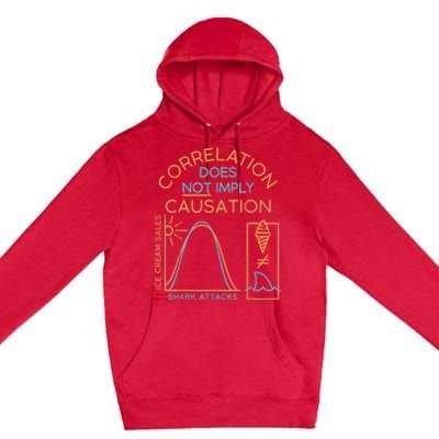 Correlation Does Not Imply Causation Premium Pullover Hoodie