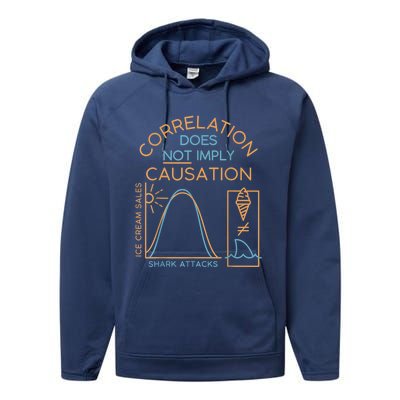 Correlation Does Not Imply Causation Performance Fleece Hoodie