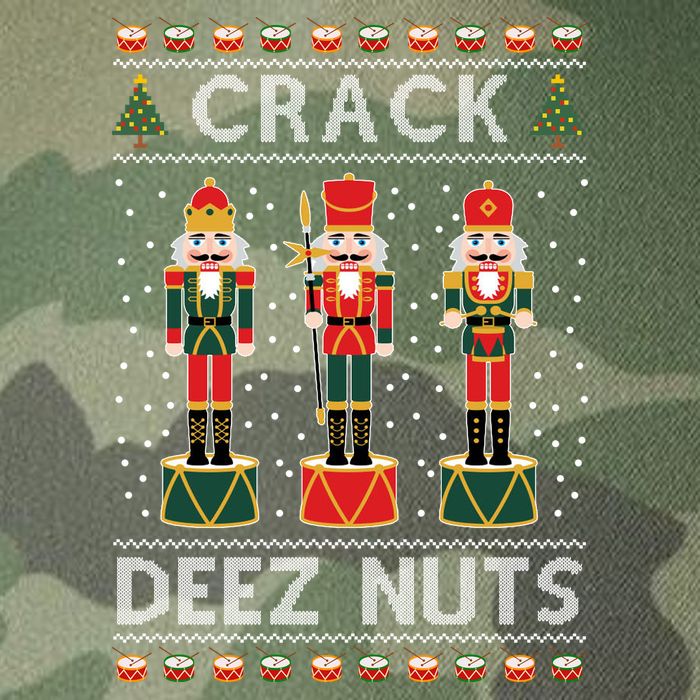 Crack Deez Nuts Funny Ugly Christmas Legacy Tie Dye Trucker Hat