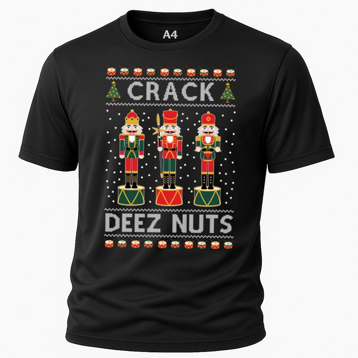 Crack Deez Nuts Funny Ugly Christmas Performance Shirt