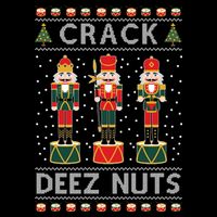 Crack Deez Nuts Funny Ugly Christmas Flatbill Hat