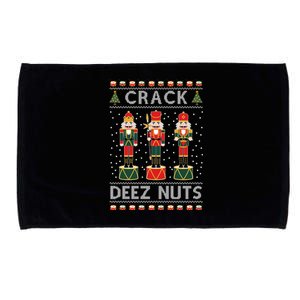 Crack Deez Nuts Funny Ugly Christmas Microfiber Hand Towel